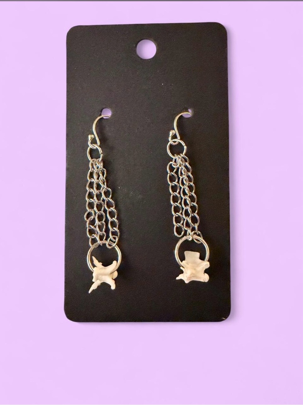 Snake Vertebrae Chain Earrings ๐